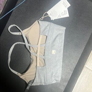 Gray and Beige Women's Bralette